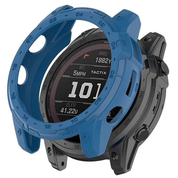 For Garmin Tactix 7 AMOLED Edition Watch Case Hollow TPU Frame with Dial Plate