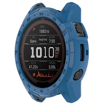 For Garmin Tactix 7 AMOLED Edition Watch Case Hollow TPU Frame with Dial Plate