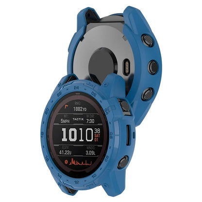 For Garmin Tactix 7 AMOLED Edition Watch Case Hollow TPU Frame with Dial Plate
