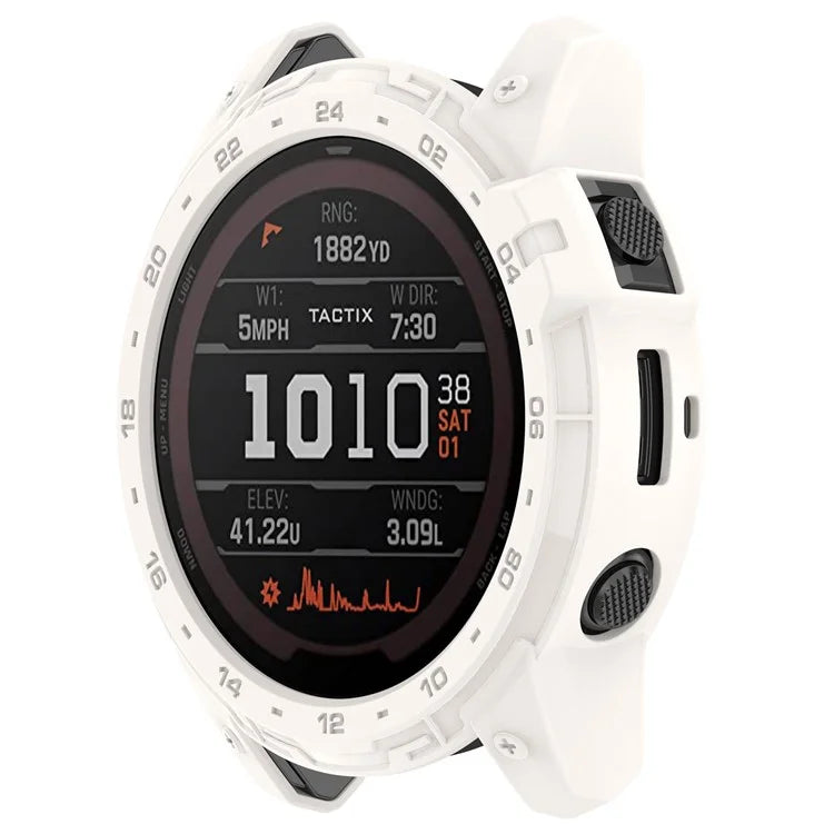 For Garmin Tactix 7 AMOLED Edition Watch Case Hollow TPU Frame with Dial Plate