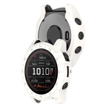 For Garmin Tactix 7 AMOLED Edition Watch Case Hollow TPU Frame with Dial Plate