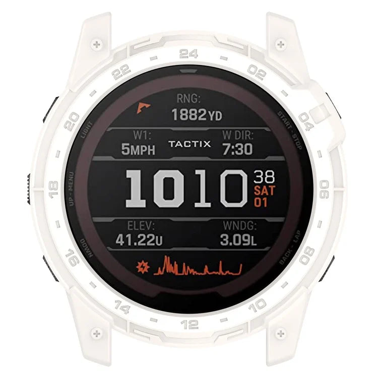 For Garmin Tactix 7 AMOLED Edition Watch Case Hollow TPU Frame with Dial Plate