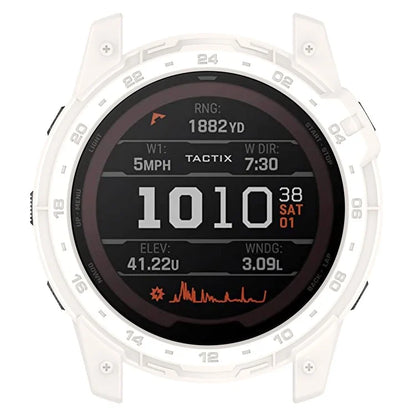 For Garmin Tactix 7 AMOLED Edition Watch Case Hollow TPU Frame with Dial Plate