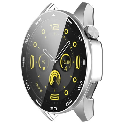 For Huawei Watch GT 4 46mm Watch Case Tempered Glass Screen Protector PC Frame Cover with Dial Plate