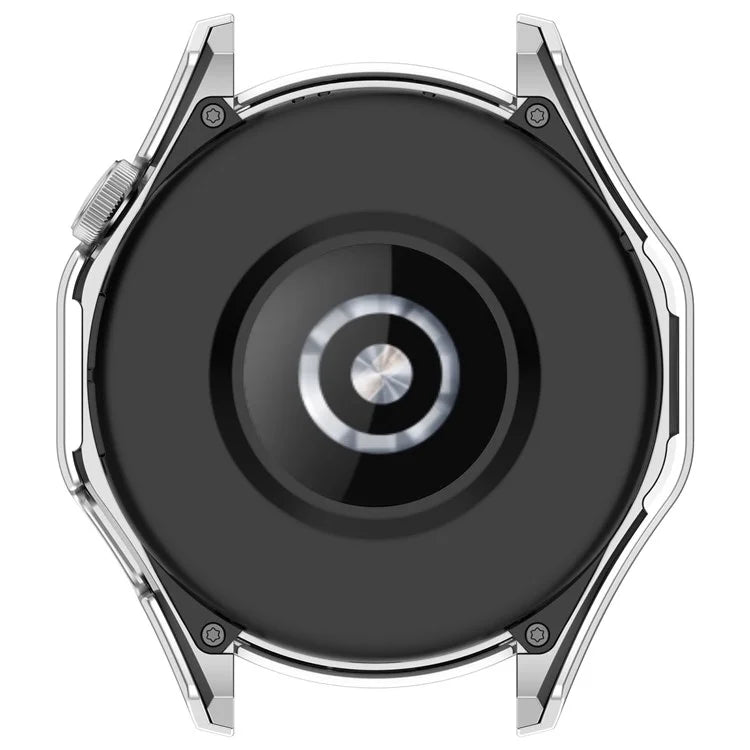 For Huawei Watch GT 4 46mm Watch Case Tempered Glass Screen Protector PC Frame Cover with Dial Plate