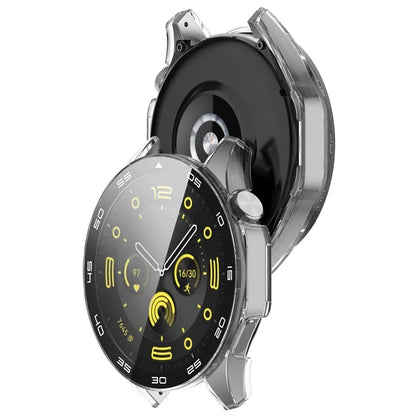 For Huawei Watch GT 4 46mm Watch Case Tempered Glass Screen Protector PC Frame Cover with Dial Plate