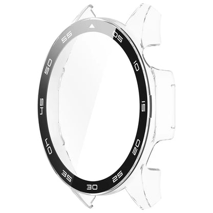 For Huawei Watch GT 4 46mm Watch Case Tempered Glass Screen Protector PC Frame Cover with Dial Plate