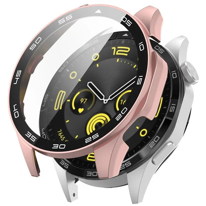 For Huawei Watch GT 4 46mm Watch Case Tempered Glass Screen Protector PC Frame Cover with Dial Plate