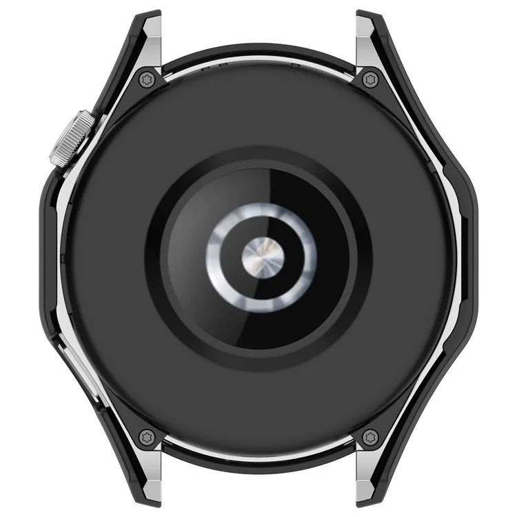 For Huawei Watch GT 4 46mm Watch Case Tempered Glass Screen Protector PC Frame Cover with Dial Plate