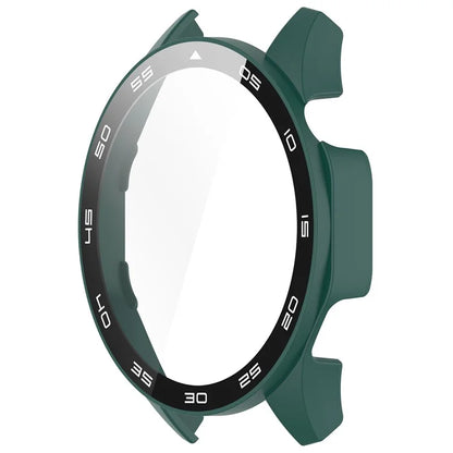 For Huawei Watch GT 4 46mm Watch Case Tempered Glass Screen Protector PC Frame Cover with Dial Plate