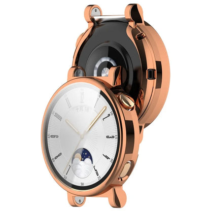 For Huawei Watch GT 4 41mm TPU Watch Case Full Protection Electroplating Watch Cover