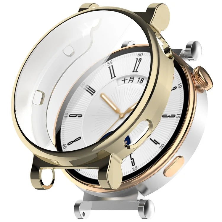 For Huawei Watch GT 4 41mm TPU Watch Case Full Protection Electroplating Watch Cover