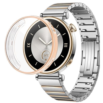 For Huawei Watch GT 4 41mm Watch Protector Electroplating Full Coverage TPU Watch Cover
