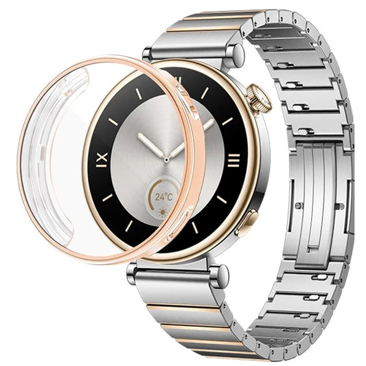 For Huawei Watch GT 4 41mm Watch Protector Electroplating Full Coverage TPU Watch Cover