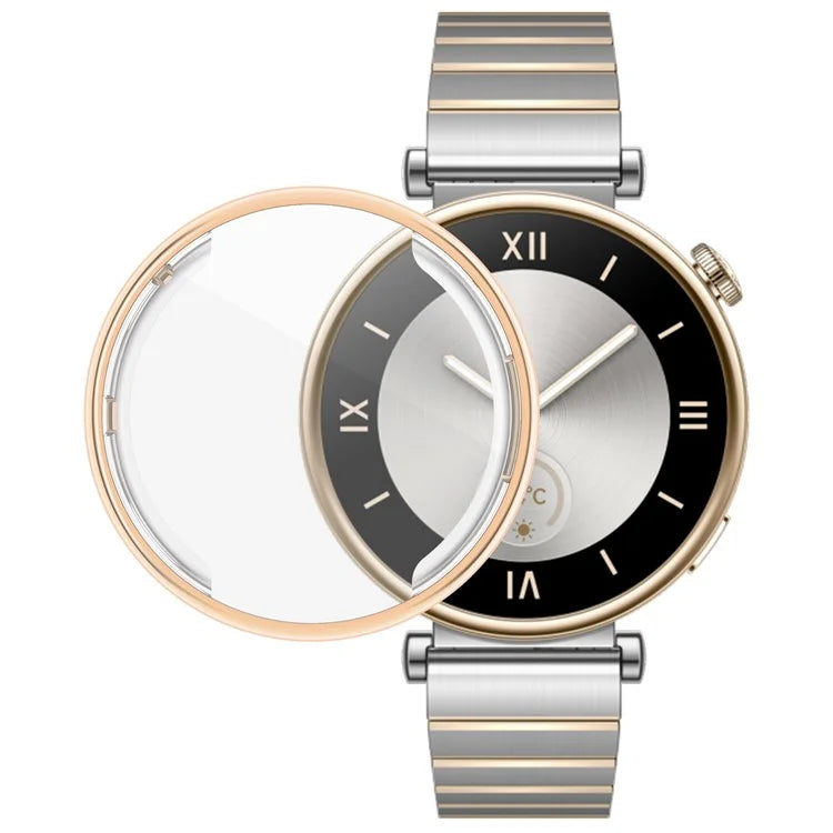 For Huawei Watch GT 4 41mm Watch Protector Electroplating Full Coverage TPU Watch Cover