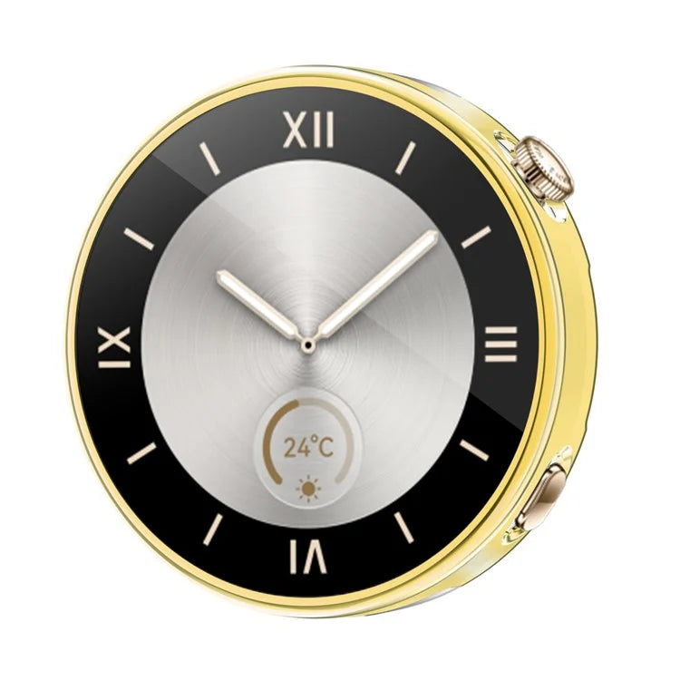 For Huawei Watch GT 4 41mm Watch Protector Electroplating Full Coverage TPU Watch Cover