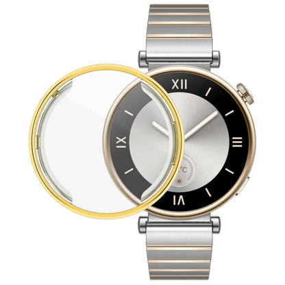 For Huawei Watch GT 4 41mm Watch Protector Electroplating Full Coverage TPU Watch Cover