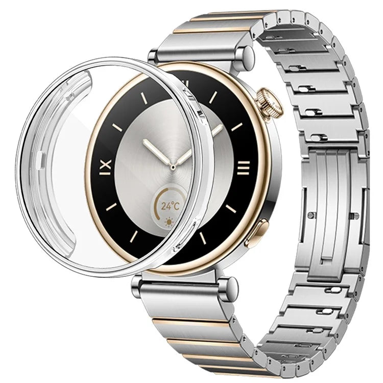 For Huawei Watch GT 4 41mm Watch Protector Electroplating Full Coverage TPU Watch Cover