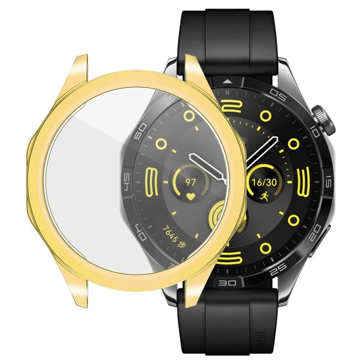 For Huawei Watch GT 4 46mm Watch Case TPU Scratch-resistant Electroplating Protector Cover