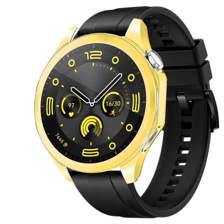 For Huawei Watch GT 4 46mm Watch Case TPU Scratch-resistant Electroplating Protector Cover