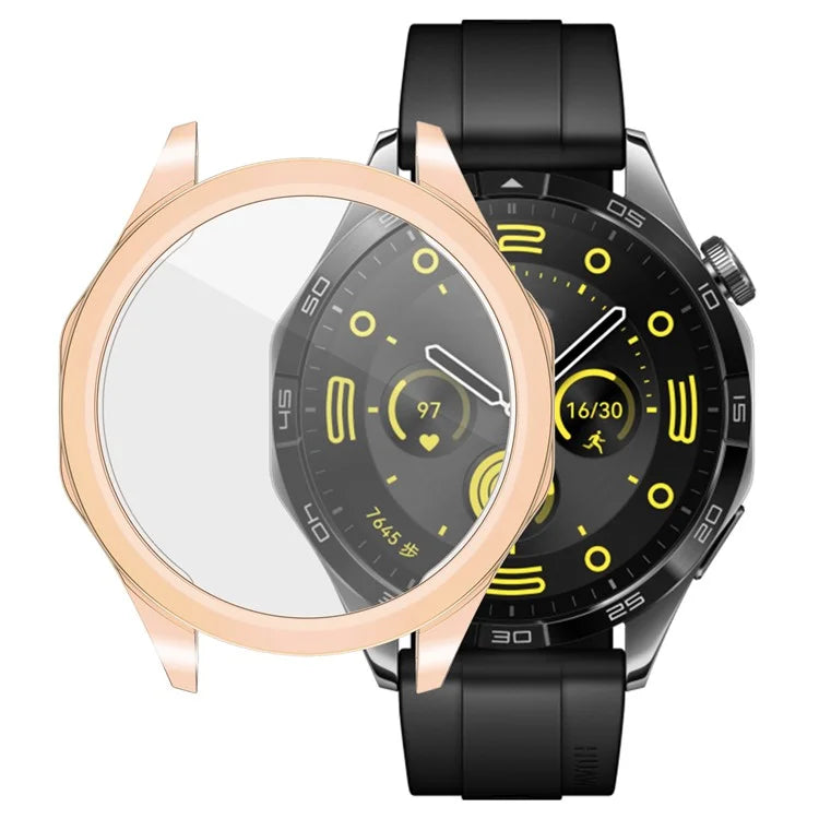 For Huawei Watch GT 4 46mm Watch Case TPU Scratch-resistant Electroplating Protector Cover