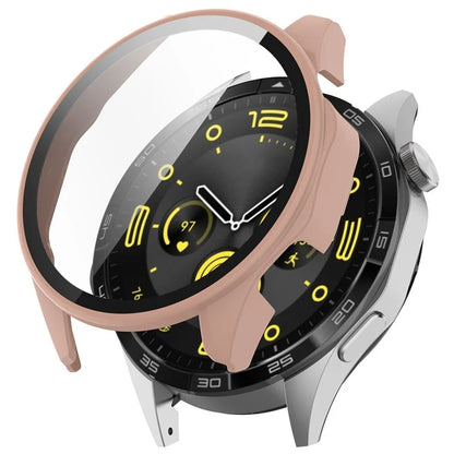 For Honor Watch 4 Pro Watch Case PC Full Coverage Protective Cover with Tempered Glass Screen Film