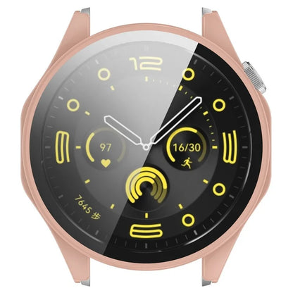 For Honor Watch 4 Pro Watch Case PC Full Coverage Protective Cover with Tempered Glass Screen Film