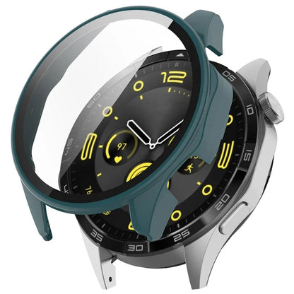 For Honor Watch 4 Pro Watch Case PC Full Coverage Protective Cover with Tempered Glass Screen Film