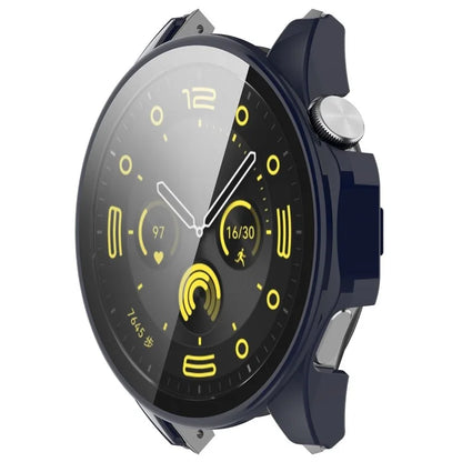For Honor Watch 4 Pro Watch Case PC Full Coverage Protective Cover with Tempered Glass Screen Film
