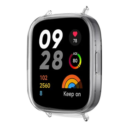 For Xiaomi Redmi Watch 3 Hard PC Bumper Frame Case Protective Cover with 20mm Adapter Connector