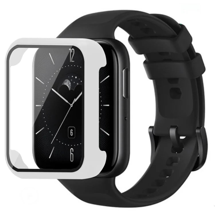 For Oppo Watch 3 Watch Case Electroplated Hard PC Cover with Tempered Glass Screen Film