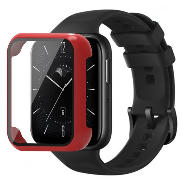 For Oppo Watch 3 Watch Case Electroplated Hard PC Cover with Tempered Glass Screen Film
