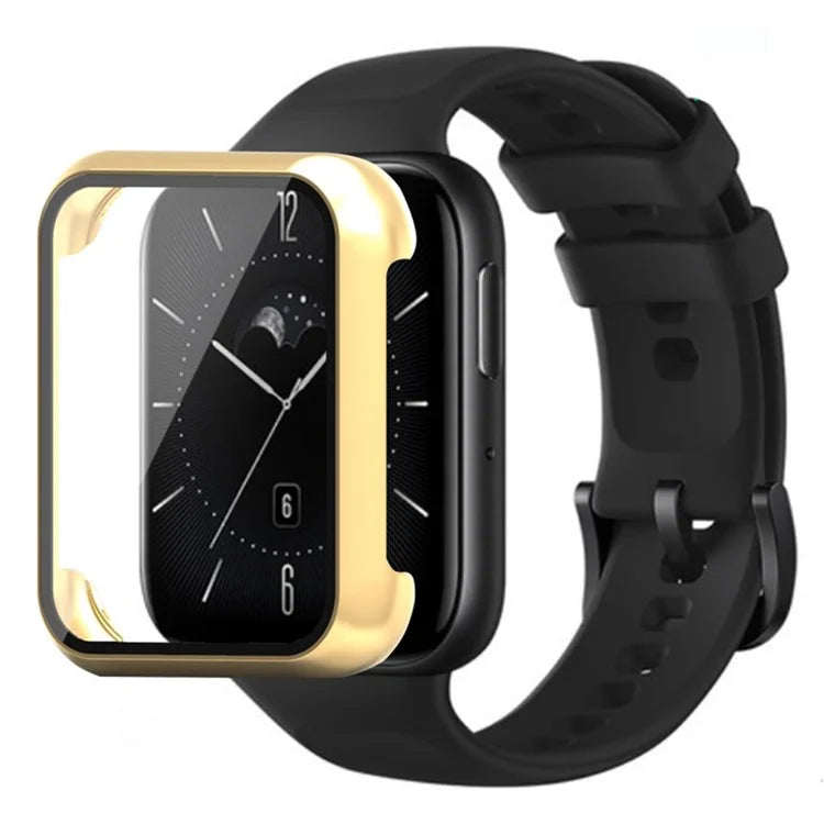 For Oppo Watch 3 Watch Case Electroplated Hard PC Cover with Tempered Glass Screen Film