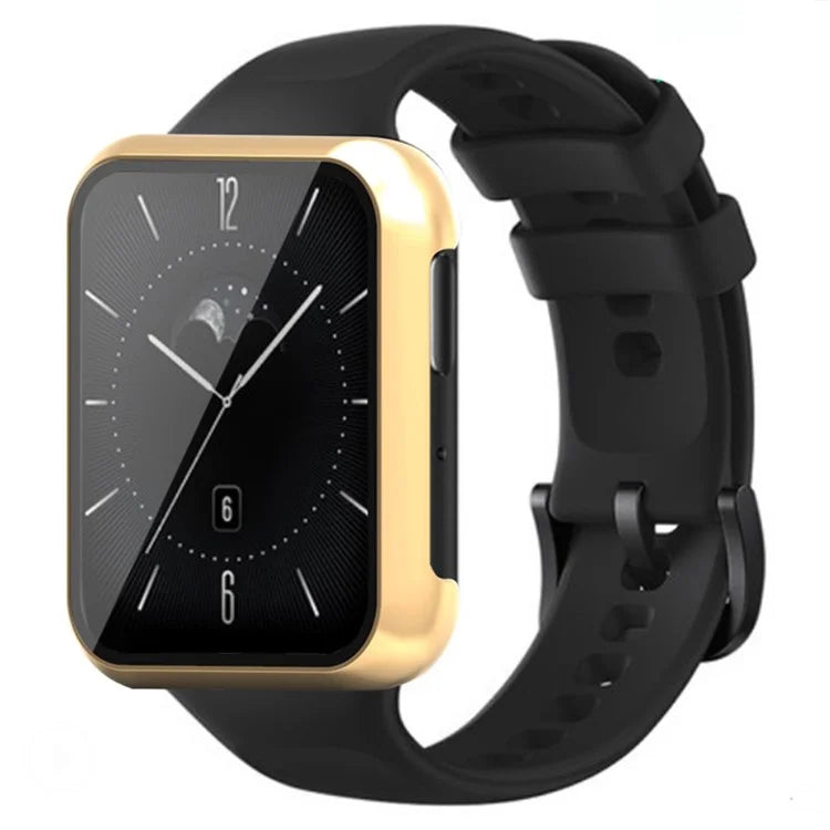 For Oppo Watch 3 Watch Case Electroplated Hard PC Cover with Tempered Glass Screen Film