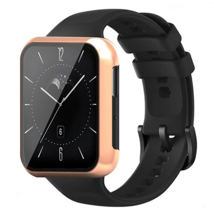 For Oppo Watch 3 Watch Case Electroplated Hard PC Cover with Tempered Glass Screen Film