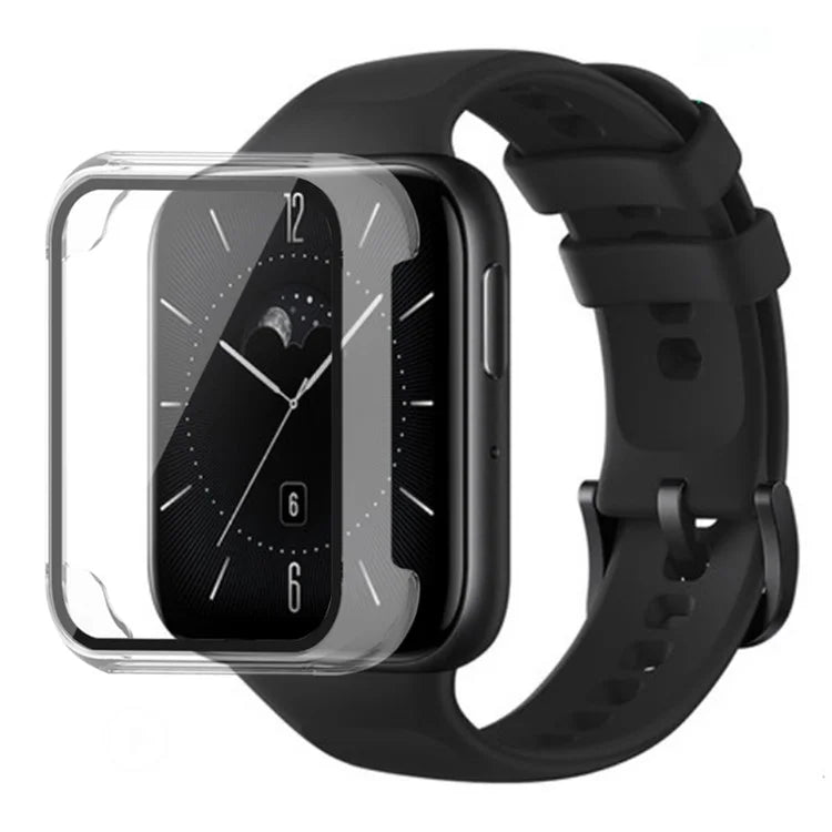 For Oppo Watch 3 Watch Case Electroplated Hard PC Cover with Tempered Glass Screen Film