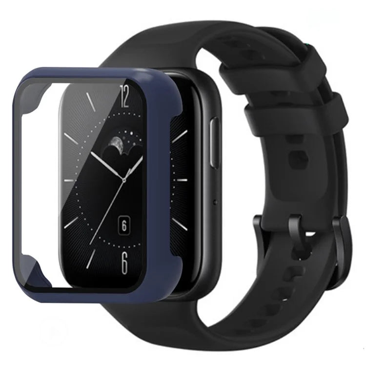 For Oppo Watch 3 Watch Case Electroplated Hard PC Cover with Tempered Glass Screen Film