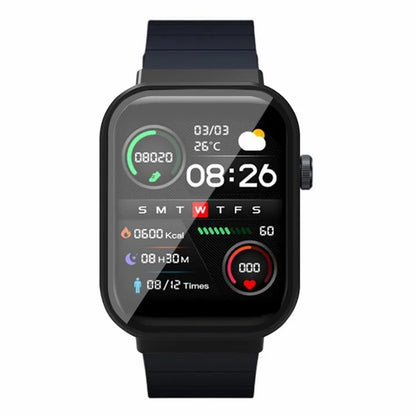 For Mibro Watch T1 Watch Case Hard PC Anti-scratch Cover with Tempered Glass Screen Film