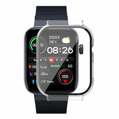 For Mibro Watch T1 Watch Case Hard PC Anti-scratch Cover with Tempered Glass Screen Film