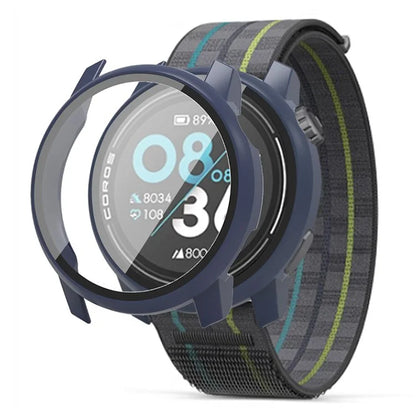 For Coros Pace 3 Watch Case All-Round PC Cover with Tempered Glass Screen Protector