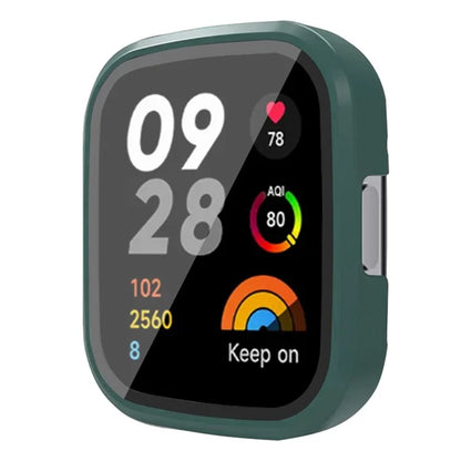 For Xiaomi Redmi Watch 3 Hard PC Watch Case Cover with Tempered Glass Screen Protector