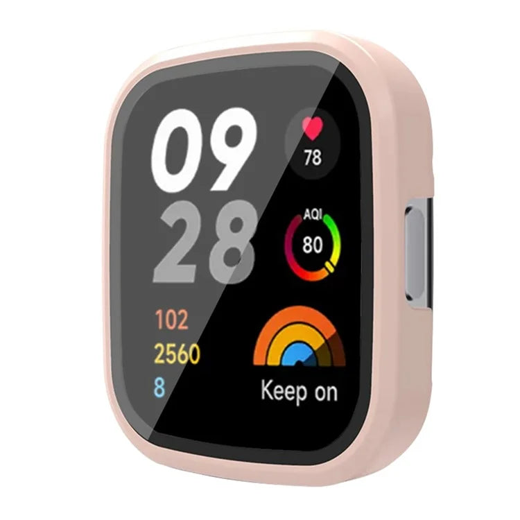 For Xiaomi Redmi Watch 3 Hard PC Watch Case Cover with Tempered Glass Screen Protector