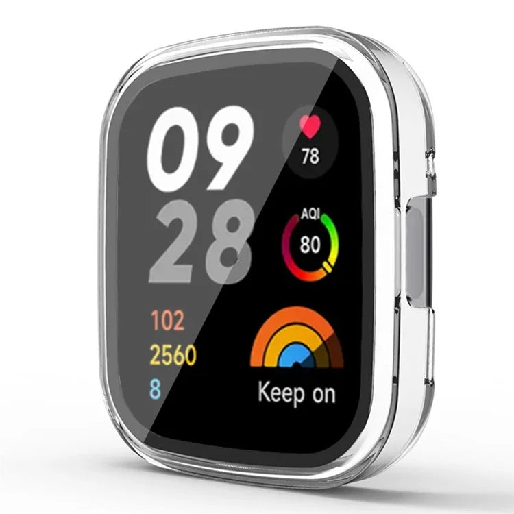 For Xiaomi Redmi Watch 3 Hard PC Watch Case Cover with Tempered Glass Screen Protector