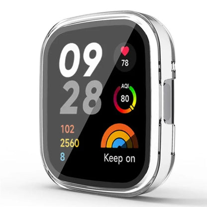 For Xiaomi Redmi Watch 3 Hard PC Watch Case Cover with Tempered Glass Screen Protector