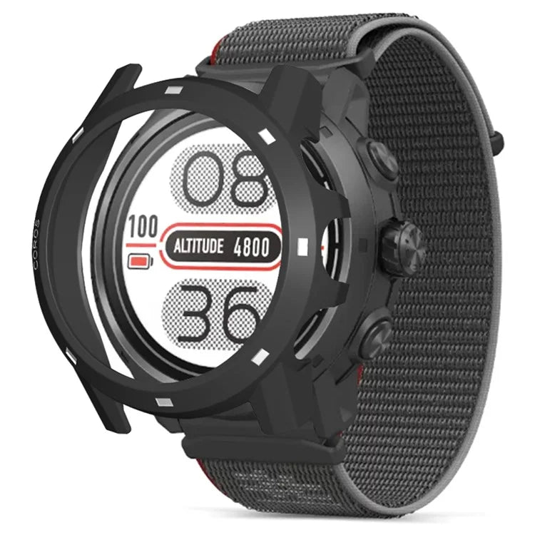For Coros Apex 2 Pro Watch Frame Half Cover Hard PC Protective Case+White