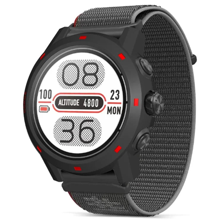 For Coros Apex 2 Pro Watch Frame Half Cover Hard PC Protective Case+Red
