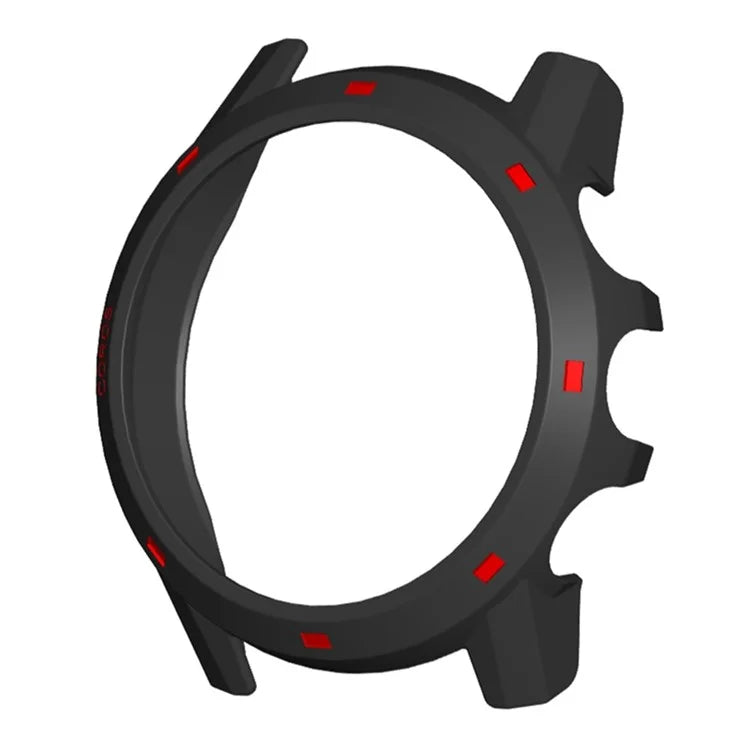 For Coros Apex 2 Pro Watch Frame Half Cover Hard PC Protective Case+Red