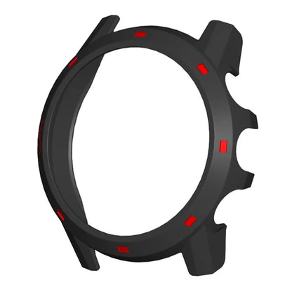For Coros Apex 2 Pro Watch Frame Half Cover Hard PC Protective Case+Red