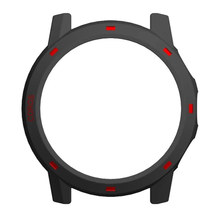 For Coros Apex 2 Pro Watch Frame Half Cover Hard PC Protective Case+Red