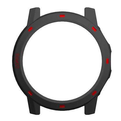For Coros Apex 2 Pro Watch Frame Half Cover Hard PC Protective Case+Red